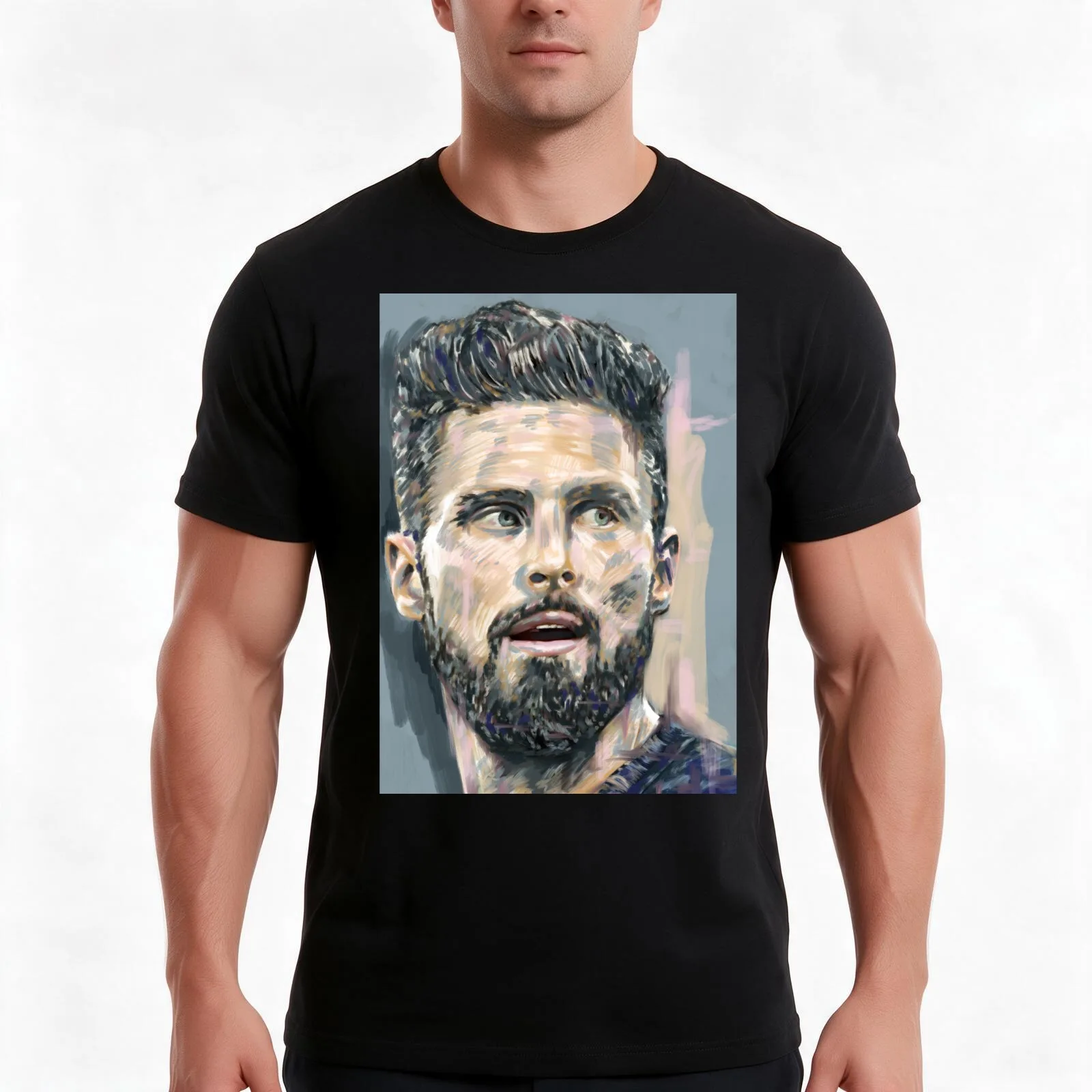 Olivier Giroud - Maximum Impact T-Shirt, Summer Casual Cotton Tee, Oversized Streetwear Tops, Vintage Graphic Print, 100% Cotton
