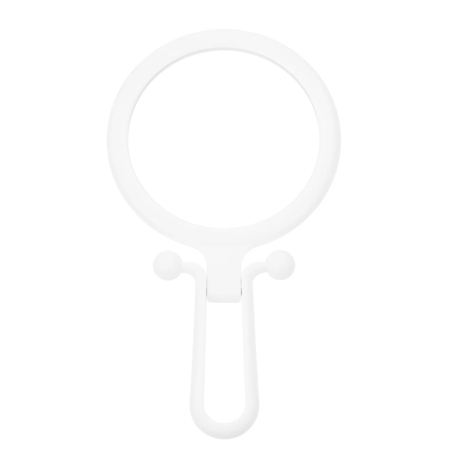 Double-Sided Hand Makeup Mirror Foldable Design Scratch-Resistant Premium Material for Daily Use Portable Beauty Accessory