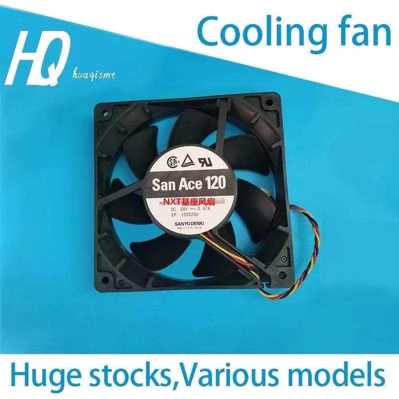 Cooling fan for NXT Fuji chip mounter Sanyo Denki San Ace 120 9G1224G4D01 DC24V 0.47A H30129 SMT SMD spare parts 120*120*25