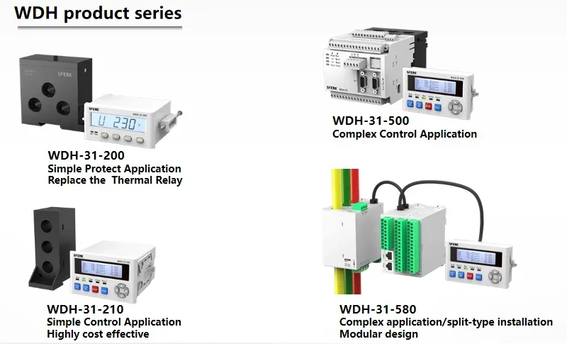 2 relay output Modbus interface analog output ac intelligent motor controller with 10 protection functions