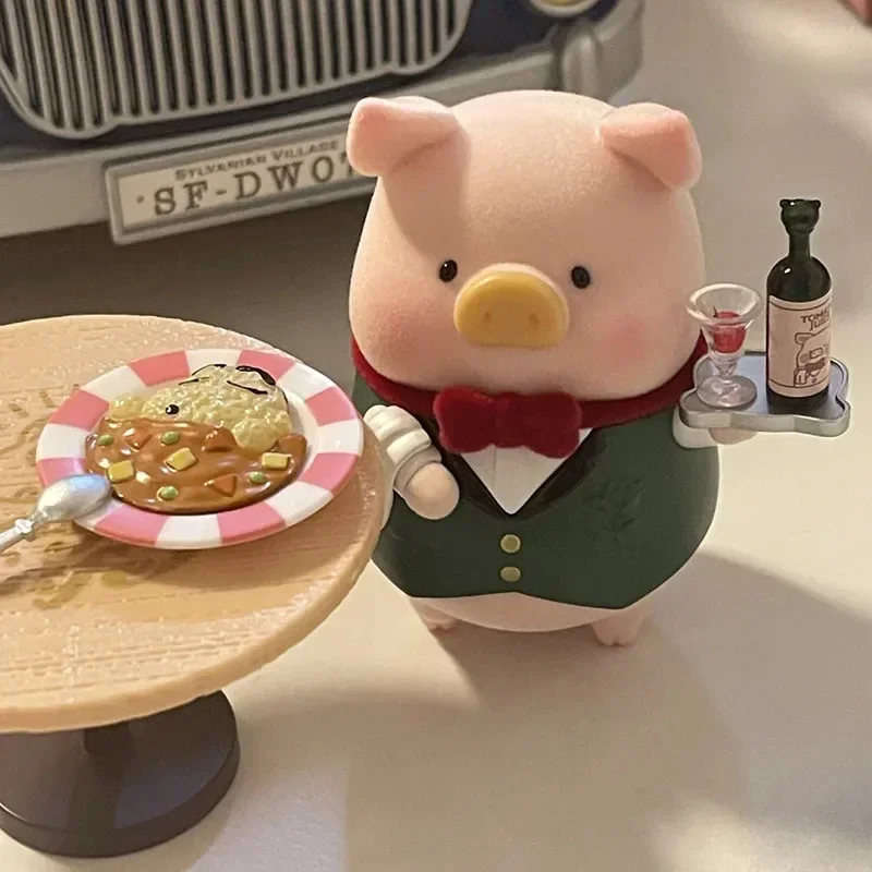 Lulu Pig Five-star Restaurant Series Blind Box Toys Figure Cute Piggy Mystery Box Ornament Collection Dolls Model Surprise Gifts