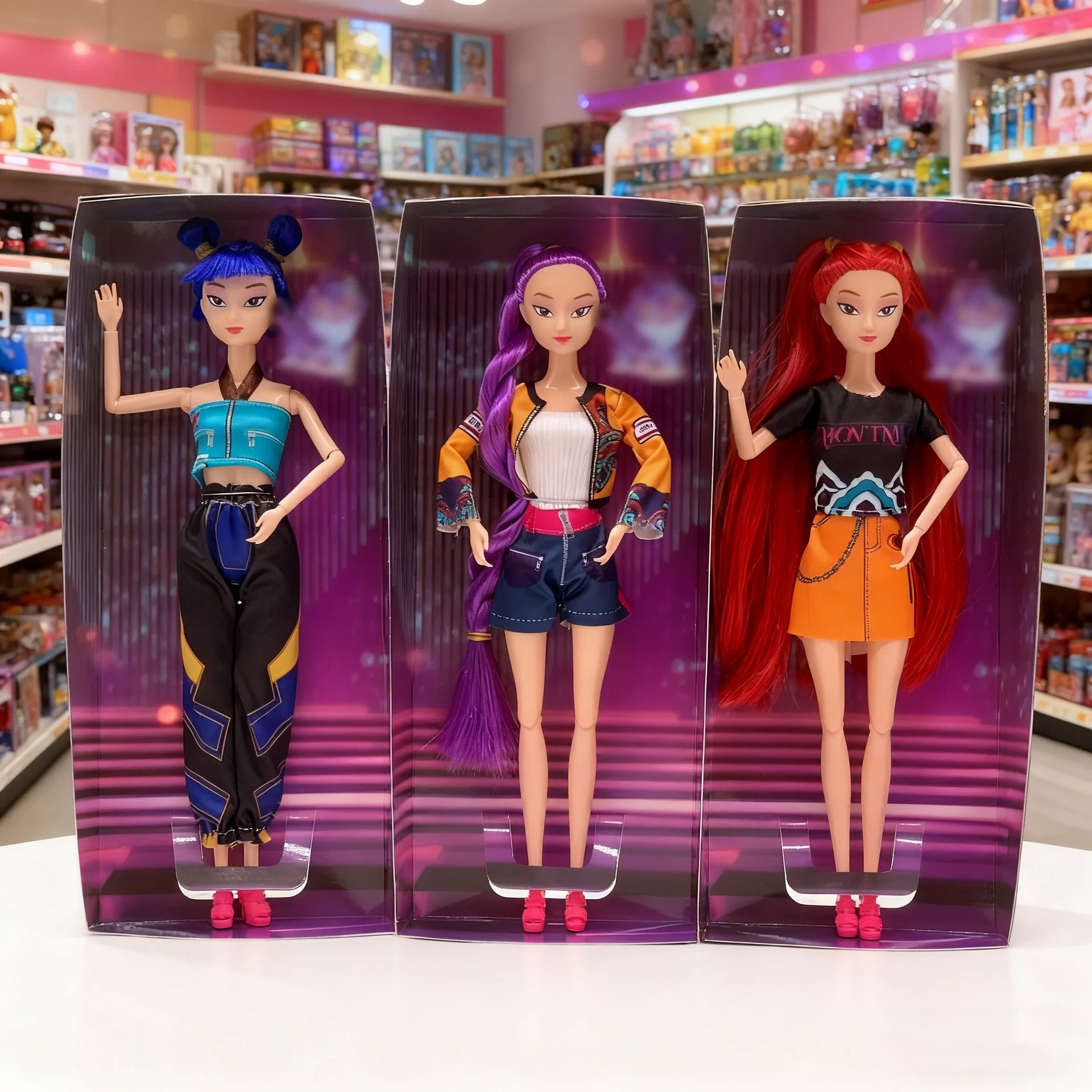 

Горячие игрушки для кукол Kpop Охотники на демонов Фигурка Игрушка Руми Мира Зои Красивая принцесса Куклы для маленьких девочек Пластиковая игрушка «сделай сам» для девочек ﻿