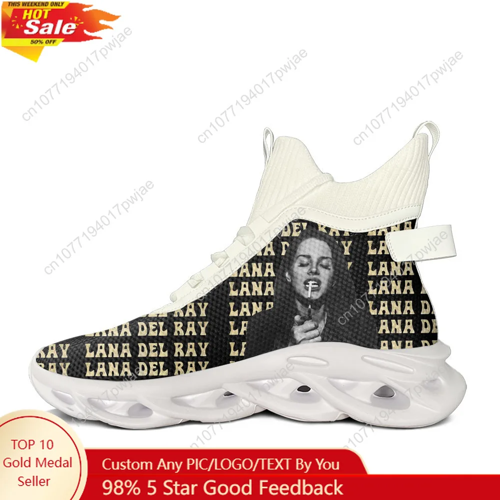 

Lana Del Rey Singer High Top Flats Sneakers Mens Womens Hiking Sneakers Travel Mountaineering Lightweight Shoe Running Shoe