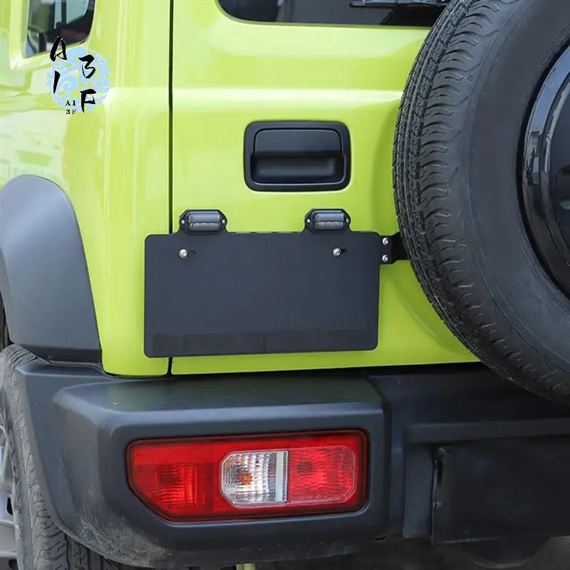 

A13F-1 Set License Plate Frame For Suzuki Jimny 2019 2020 2021 2022 2023 Accessories Black