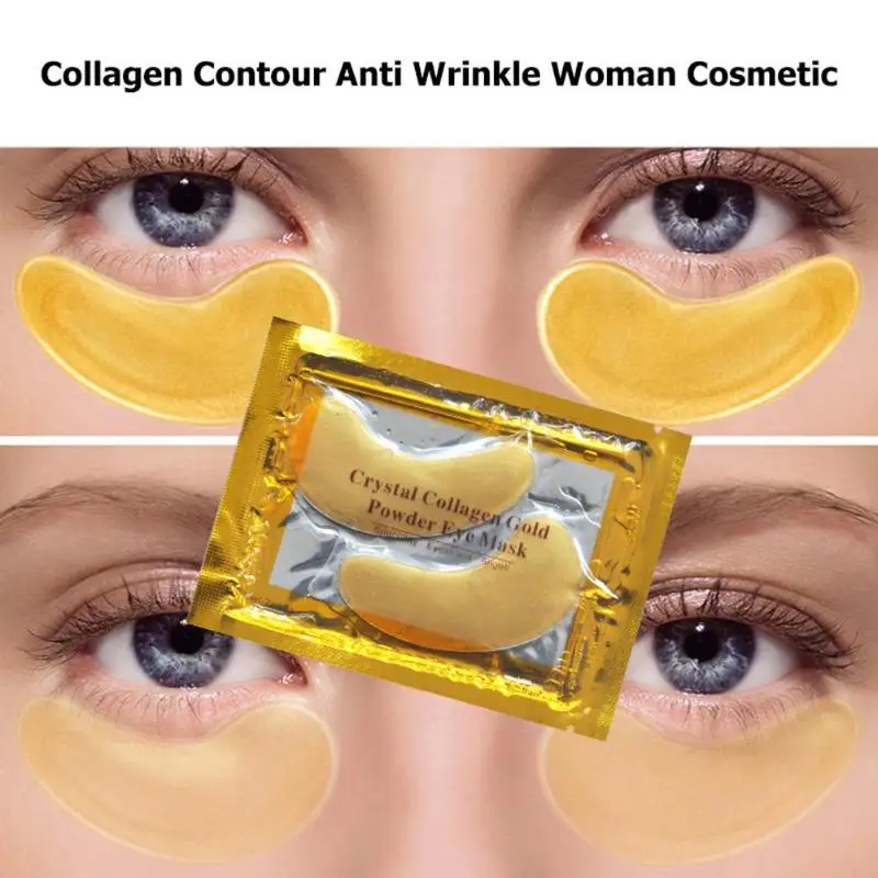 Crystal Collagen 24K Gold Under Eye Mask Moisturizing Hydrating Firm Eye Skin Patches For Eye Beauty Skinacare