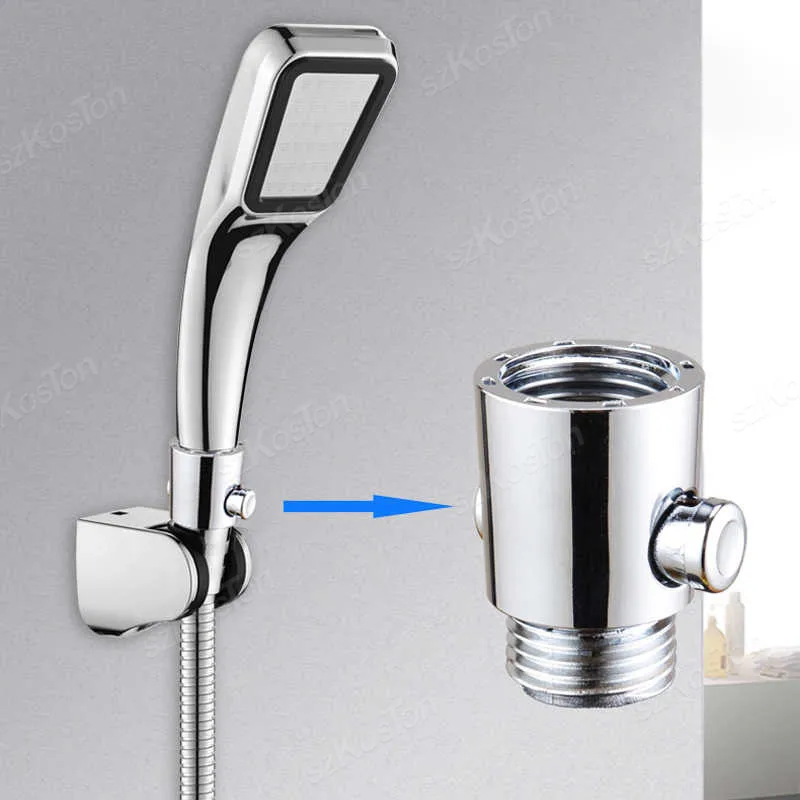 Shut-off Valve Flow Limiter Shower Head One-Button Pause Water Stop Valve for Shower Head Hand Shower Bathroom Accessories