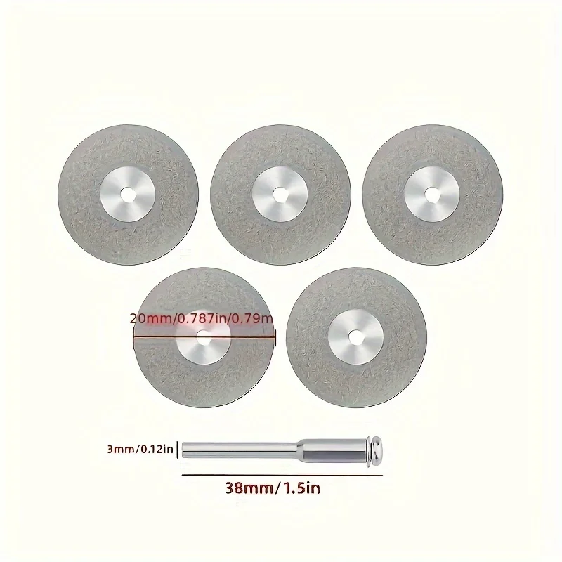 12pcs Mini Cutting Discs, Removable Grinding Wheel Circular Saw Blade, Multi-purpose for Carving, Cutting, Polishing,  Tool