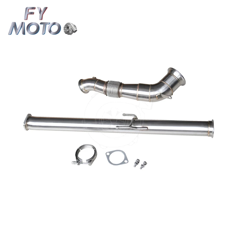 Exhaust downpipe with midpipe for To yota Yaris GR 2020