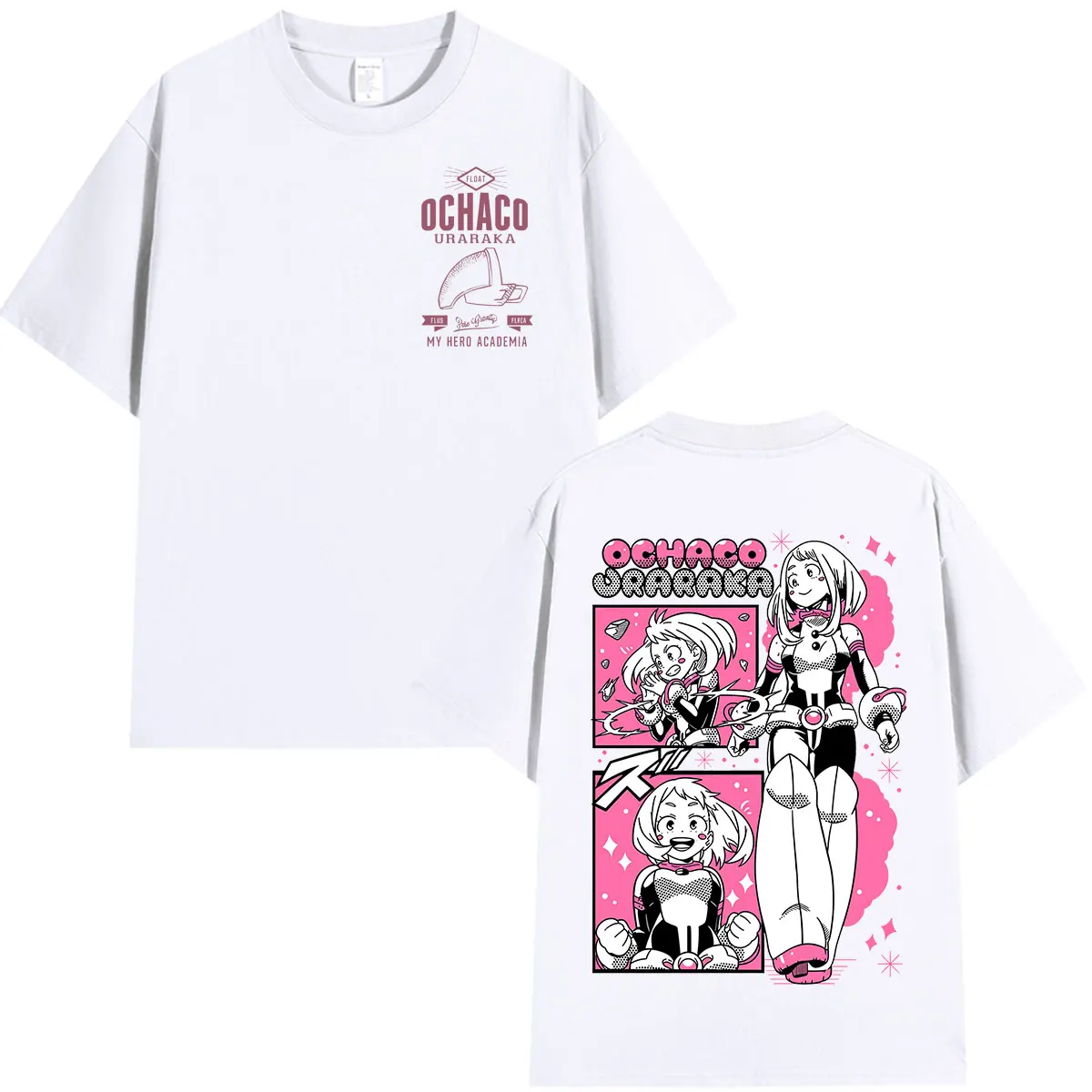 Anime My Hero Academia OCHACO URARAKA T Shirt Men Women Clothing Fashion Casual T-shirt Harajuku Short Sleeve Oversized T-shirts