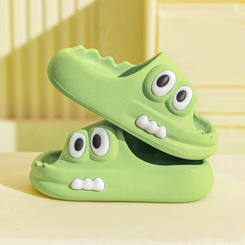 Kids Slippers Boys Girls Soft Bottom Slippers Babies Home Shoes Cartoon Pattern Children Indoor Non-slip Anti-odor Drag Footwear