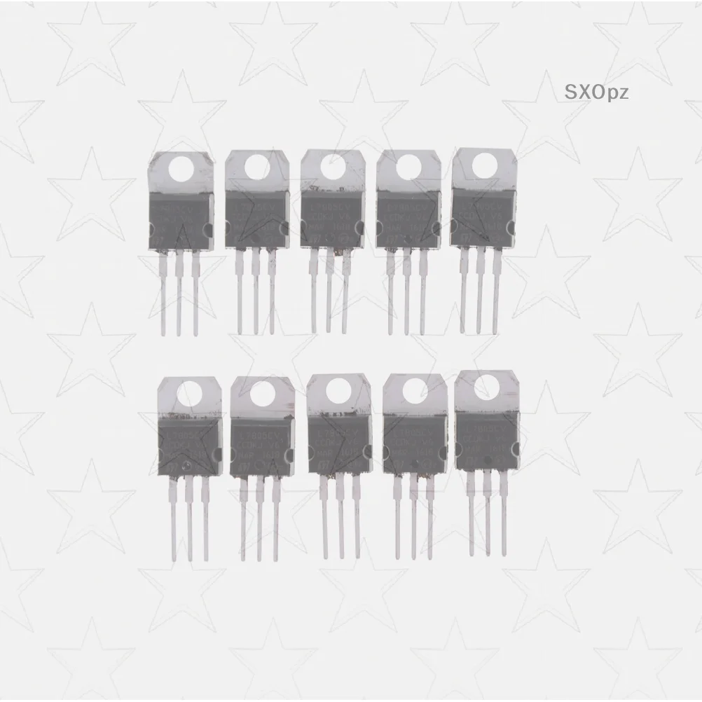 10 قطعة IC L7805CV L7805 TO-220 5 فولت الجهد المنظم