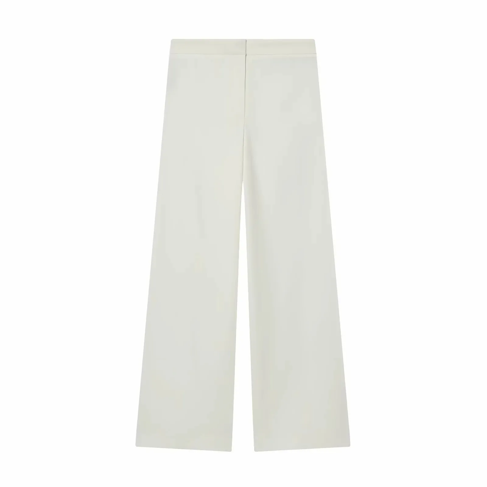 Vrouwen pak broek tweedelige set gesp decoratie lange mouw blazer jas + rechte pijpen broek 2-delige sets chique vrouw outfits