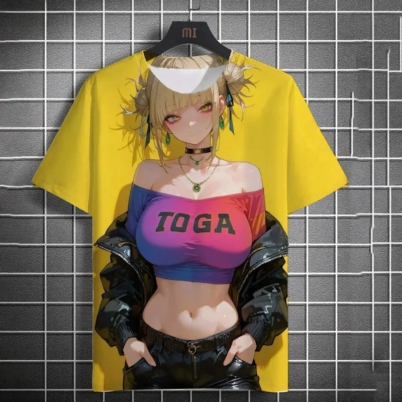 

New Anime Characters Hot Selling in Summer, Men's and Women's Sports, Breathable, Lightweight, Comfortable Home T-shirt Top