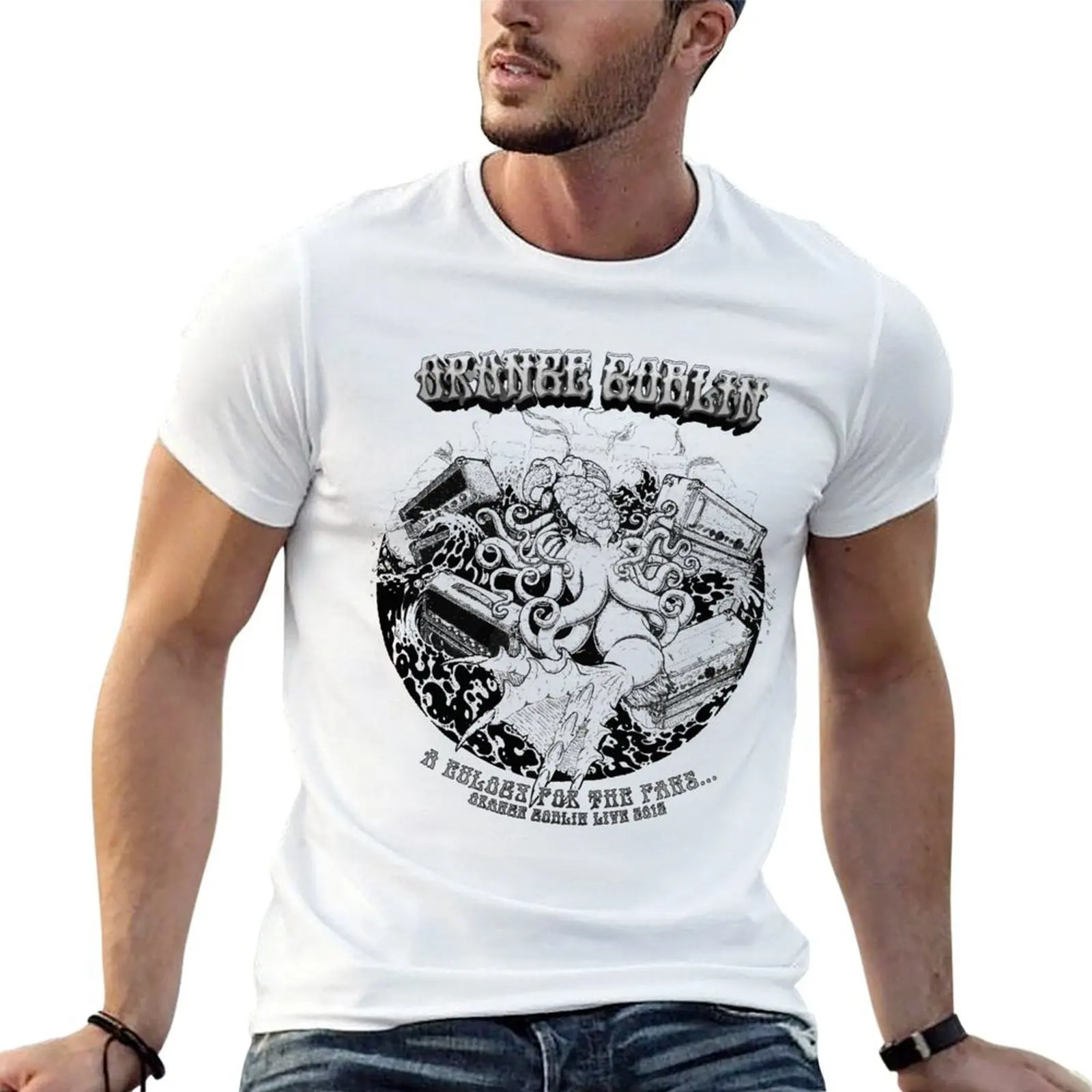 Camiseta Orange Goblin: A Eulogy for the Fans, camisetas para hombre, camiseta gráfica divertida para hombre, camiseta de algodón 100%, camiseta 100% de algodón