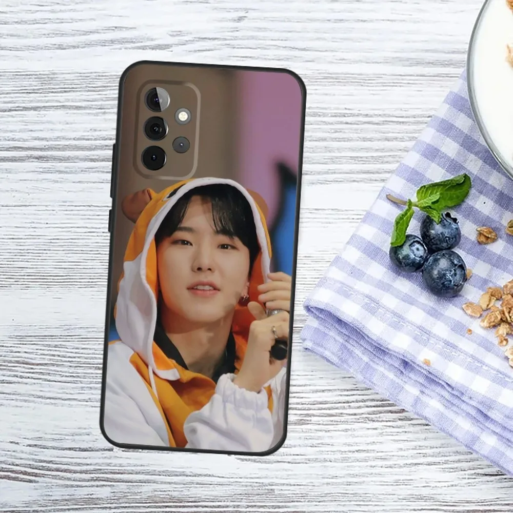 H-Hoshi Kwon Soonyoung Phone Case For Samsung Galaxy A13,A21s,A22,A31,A32,A52,A53,A71,A80,A91 Soft Black Phone Cover