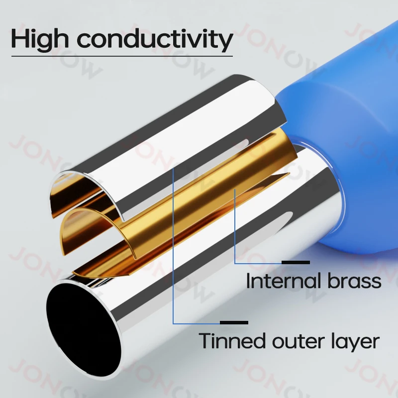 100PCS Tubular Crimp Terminals Electrical Wire Cable Ferrules Connectors E0508 E7508 E1008 E1508 E2508 E4009 E6012 Ring Sleeve