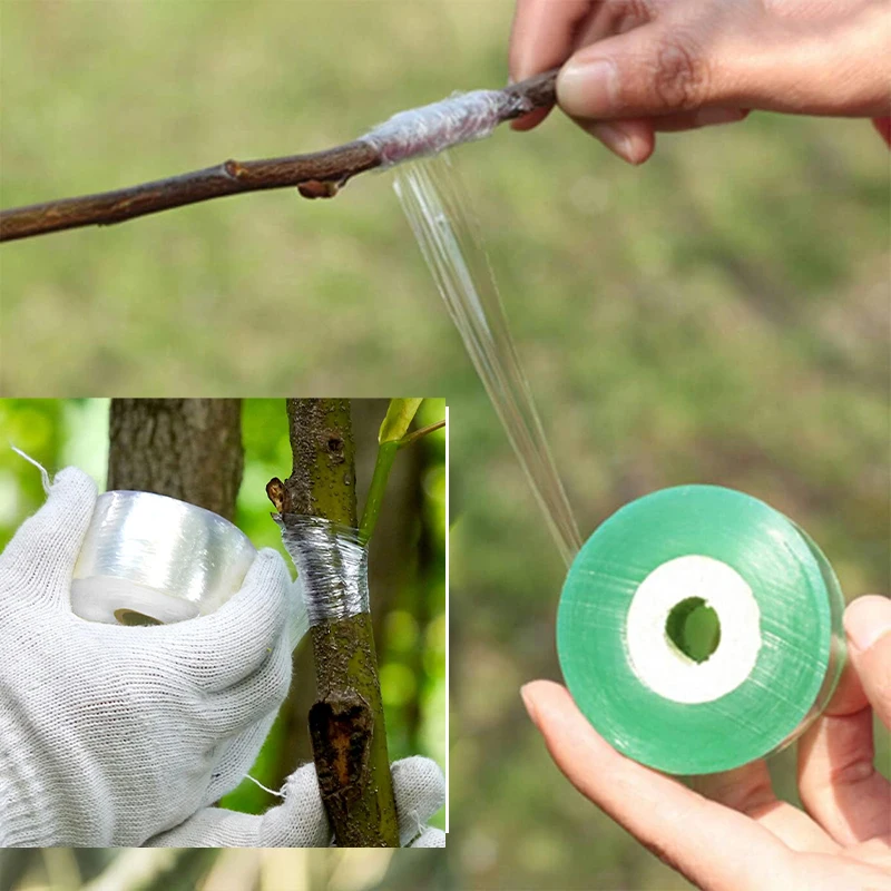 Grafting Tape Grafting Film for Plants Stretchable Floristry Film Garden Grafting Tape for Plants Fruit Trees Flowers Tomato