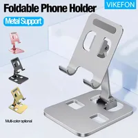 Foldable Mobile Phone Holder Universal Aluminum Alloy Tablet Desktop Metal Bracket For iPhone 15 14 13 12 Pro Max Samsung Xiaomi