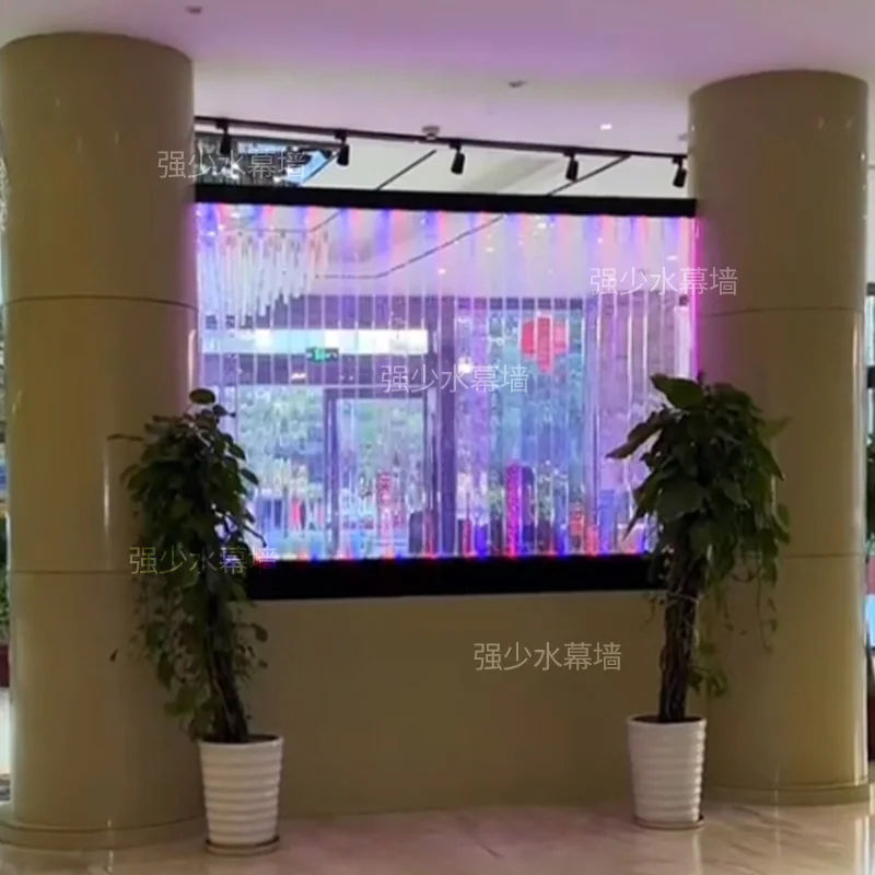 Custom. Customized Screen Portioning Grid Red Large Colorful Light Curtain Wall Living Room Blocking Dining Room Bathroom