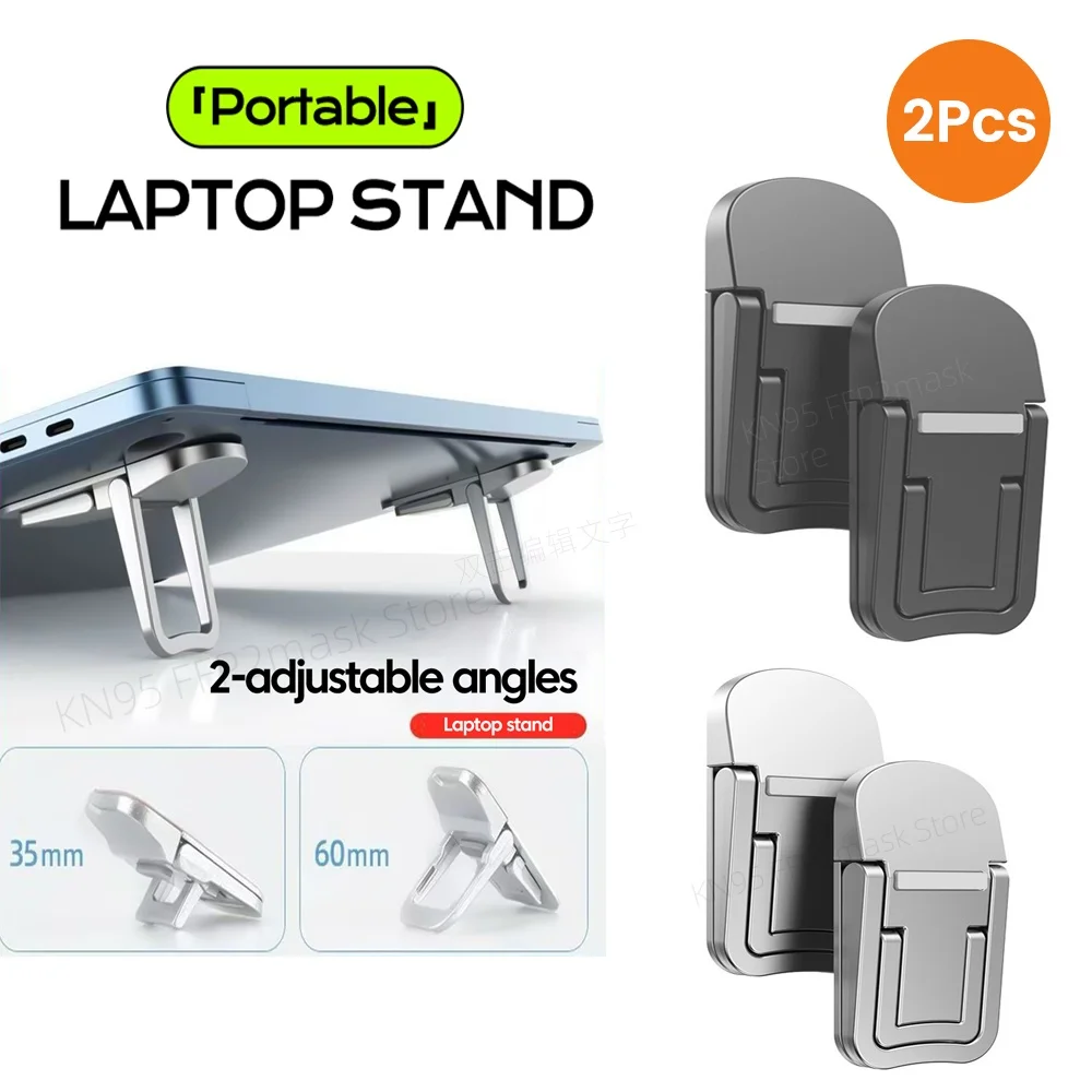 

Portable Laptop Stand Adjustable Angles Foldable Bracket Invisible Stand For Macbook Notebook Desktop Stand Desktop Lazy Holder