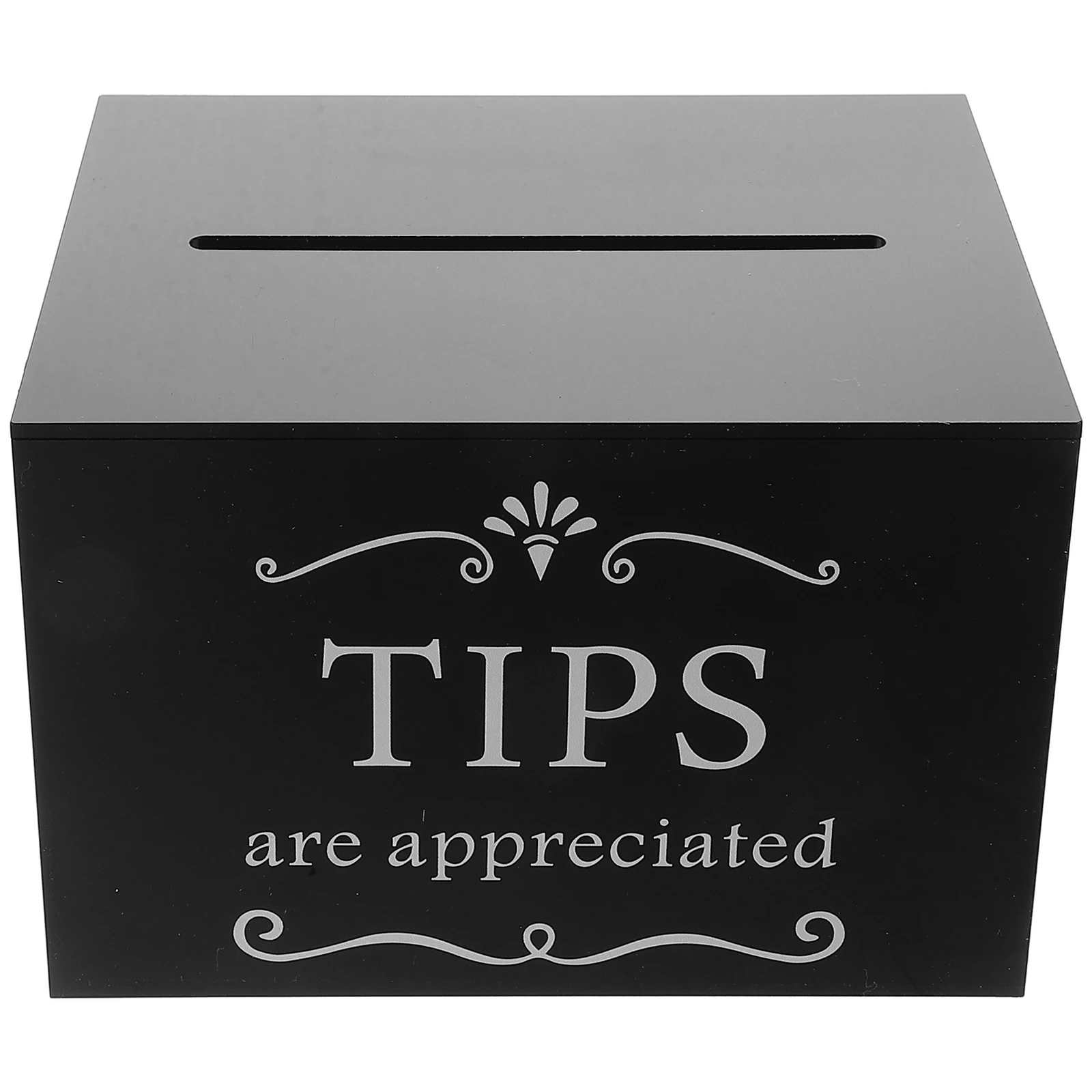 

Boxes Donation Tip Christmas Jar Change Acrylic for Storage Collection Cases Jars Black Cute