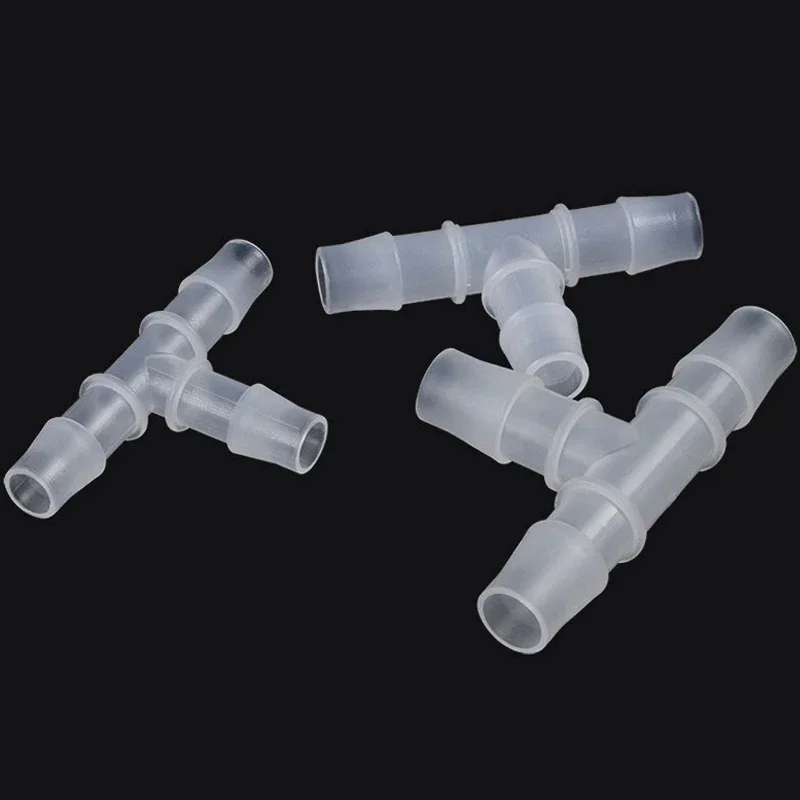 T-type Tee PP Plastic Hose Connector Non-toxic Odorless Food-grade Diameter 1.6mm~25mm Y-type L-type Straight Connector 2~5Pcs