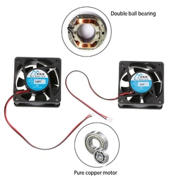60x60x25mm Fan 6025 12V 24V for DC Brushless Computer Cooling Fan 3200RPM USB 2 Pin Sleeve Bearing PC Computer for Case
