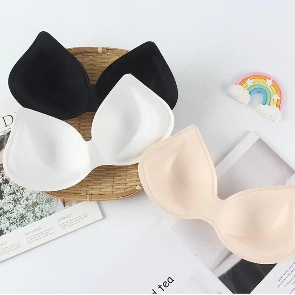 Swimsuit Pads Removable Clothes Accessories Sponge Soft Breast Insert Enhancer Chest Cups Push Up Breast Pads Bra Pads