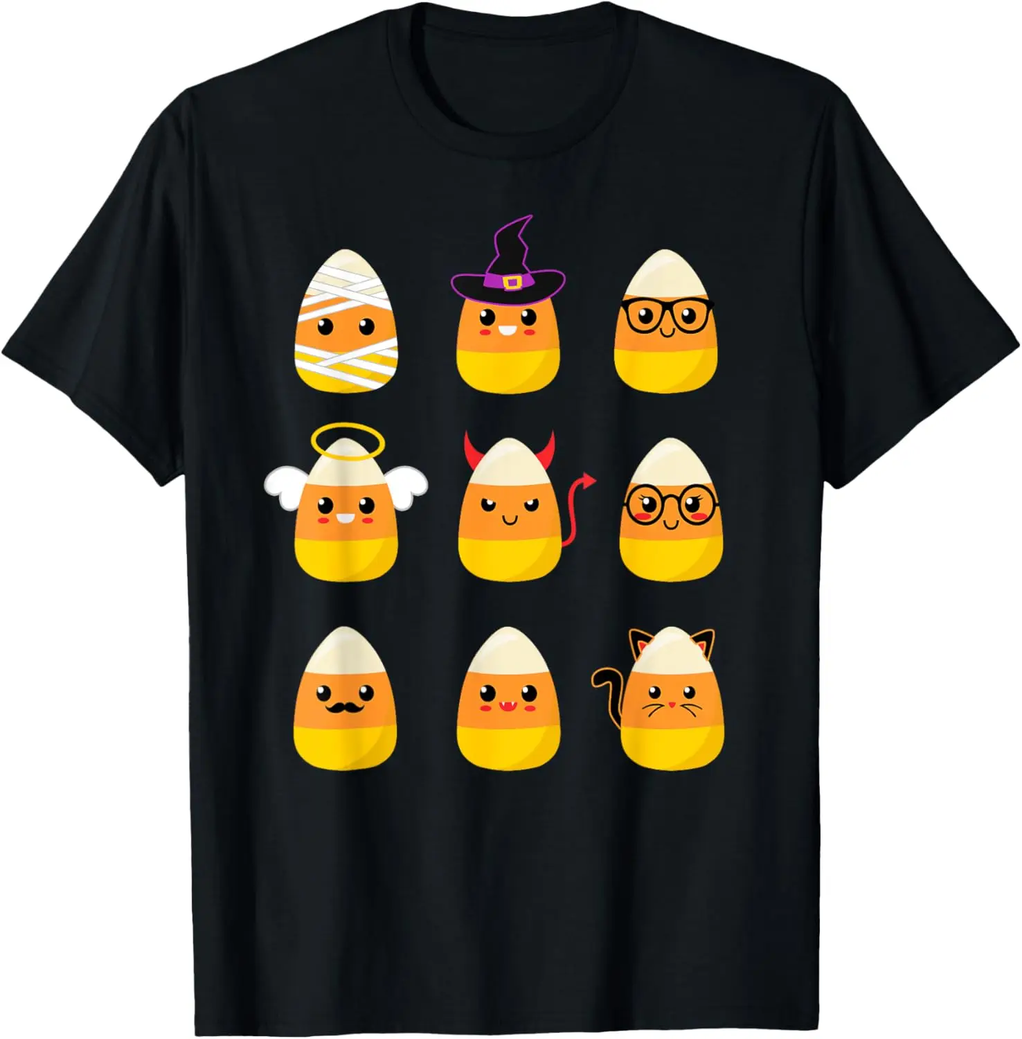 Ultimi modelli per uomini e donne - Personaggi dei costumi Candy Corn - T-shirt carina per bambini di Halloween