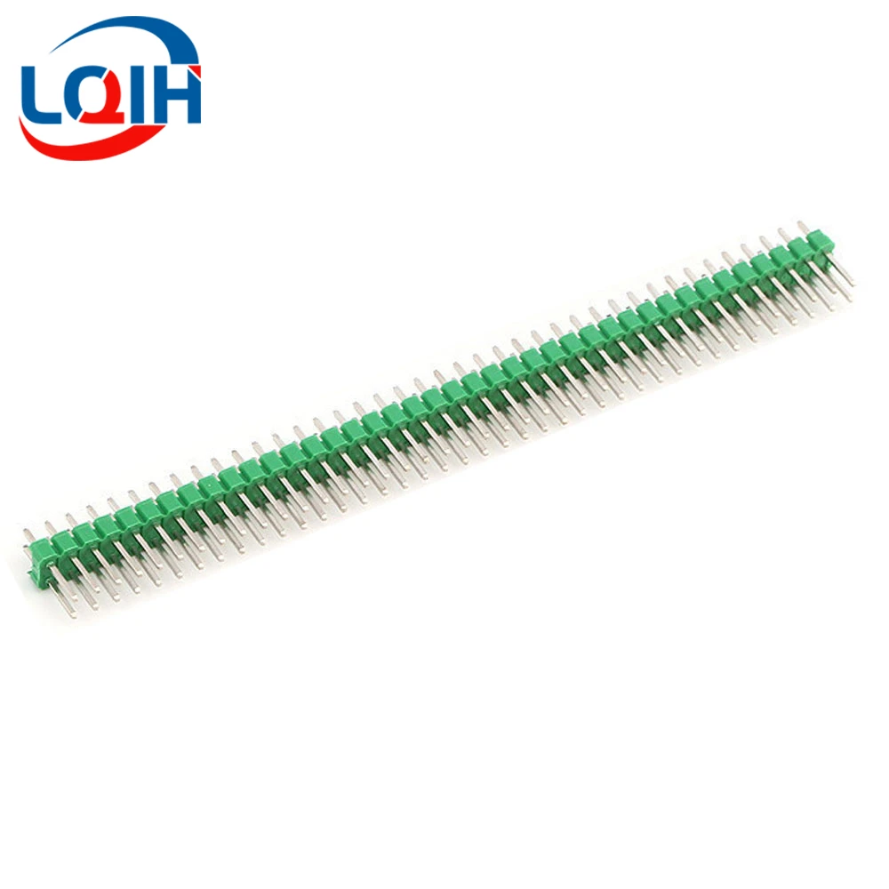 5PCS 2*40 Pin Breakable Cabeçalho Pin 2.54mm Linha Dupla Masculino Cabeçalho Conector Kit PCB Pin Strip para Arduino