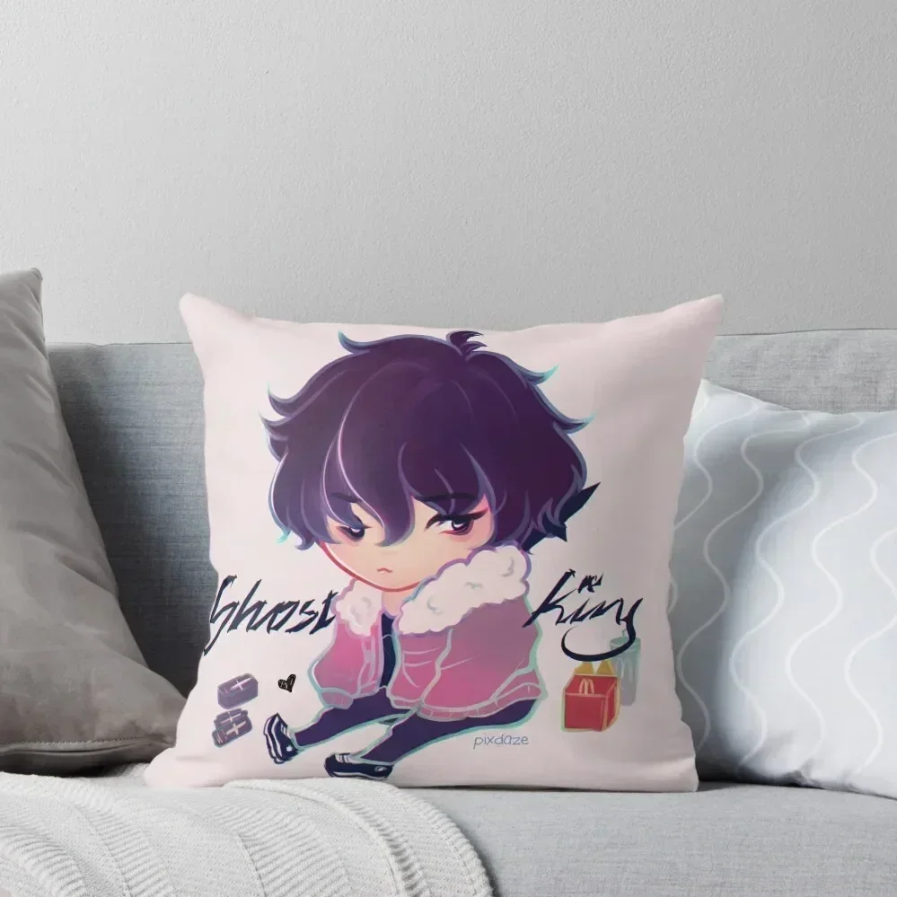 

Ghost King - Nico Di Angelo Throw Pillow Sitting Cushion christmas pillow case christmas pillowcases Cushion Cover Luxury pillow