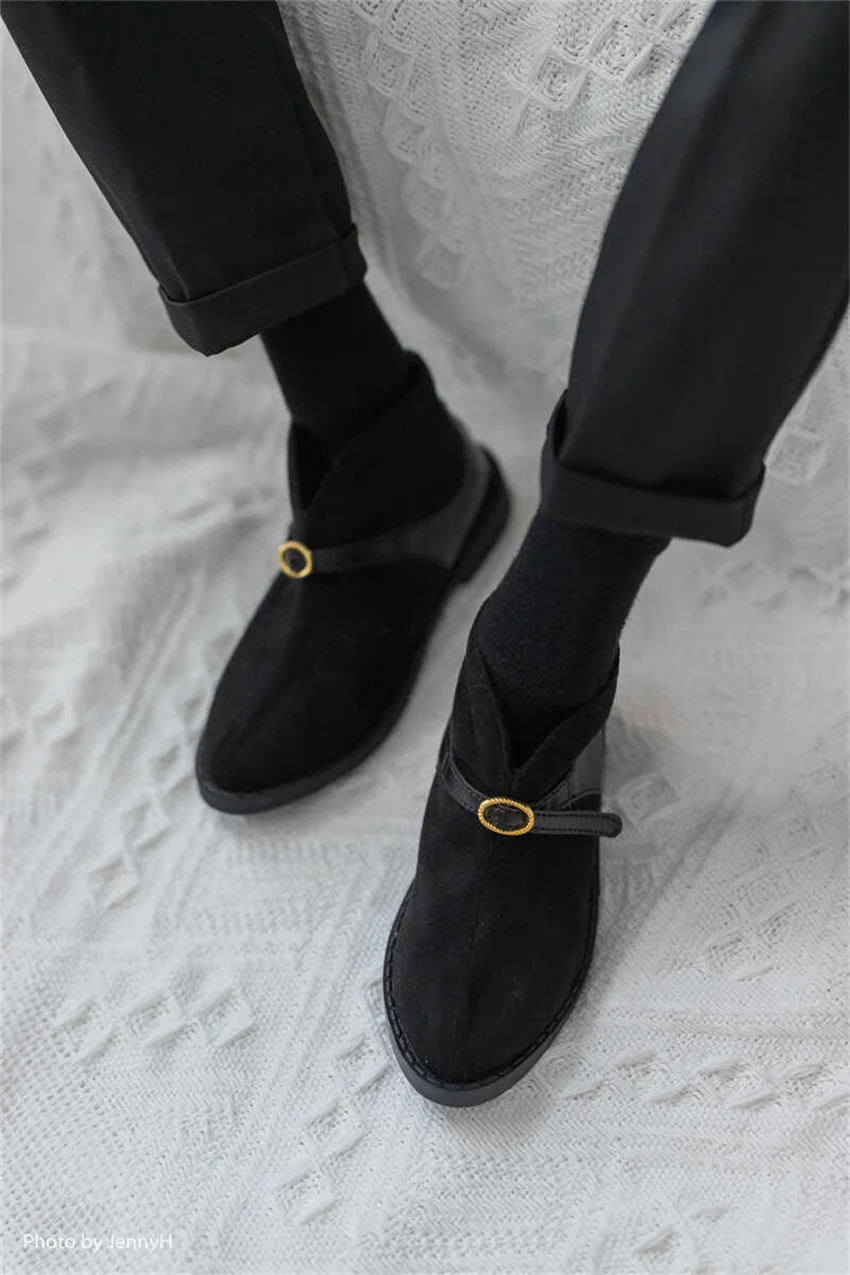 BJD Shoes Uncle, strong uncle suede ankle boots BJD doll accessories