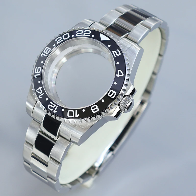40mm Watch Case bands Accessories Sapphire Waterproof For Seiko NH34 NH35 NH36 NH38 NH70 Miyota8215 ETA 2824 Movement Gmt-master