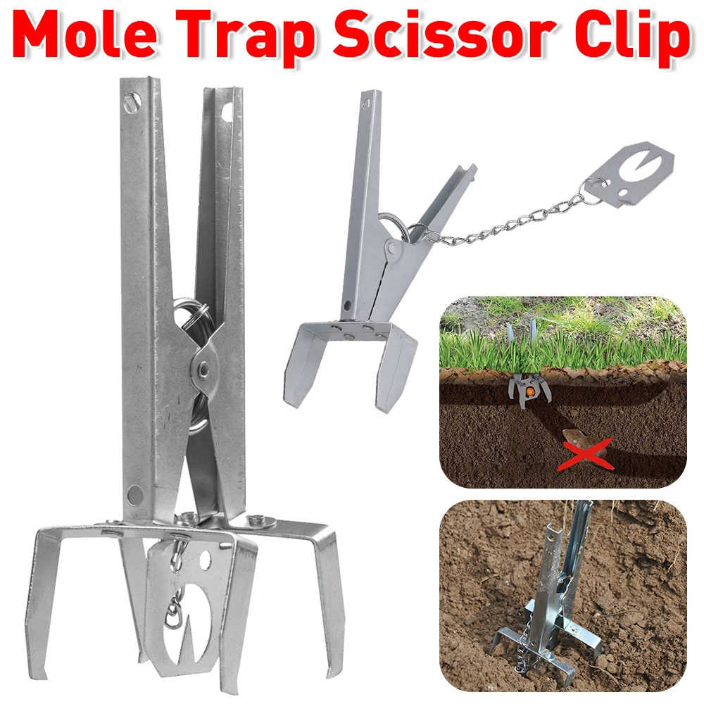 Mole Claw Traps Professional Galvanized Steel Hamster Catching Traps Reusable Pest Control Products Voles Catcher Garden Product