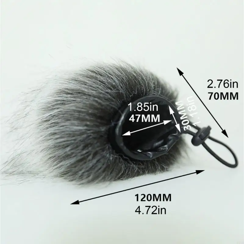 

85WD Furry Outdoor Windscreen Muff Filter Windscreen Cover for ZOOM H1 Essential Record