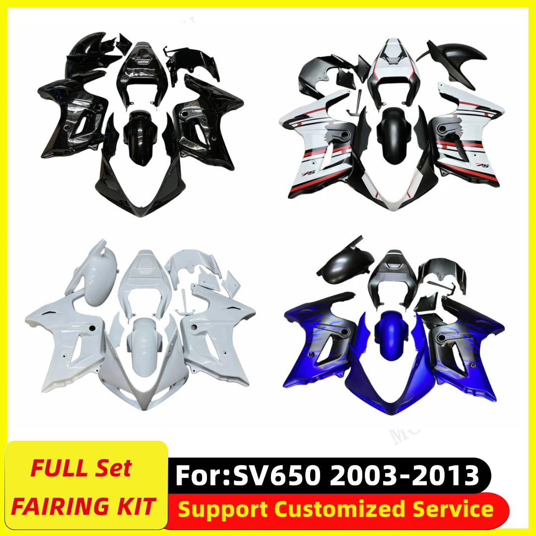 

Fit for SV650 2003-2013 SV 650 Motorcycle Shell Accessories Fairing Kits Bodywork Panel Set SV 650 03 04 05 06 07 08