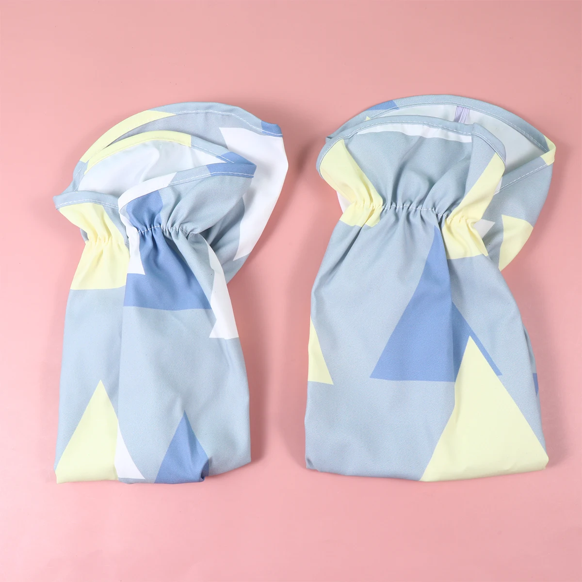 

1Pair Waterproof Oilproof Arm Sleeve Protector for Adult Women Geometry Grey Elastic Design Practical Good Skin Touch