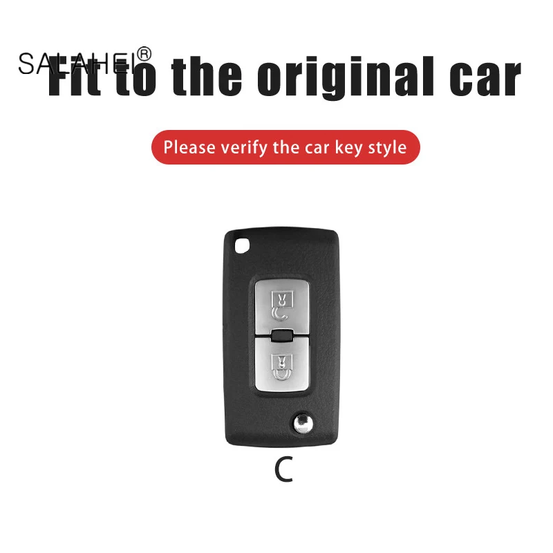 Leather Car Key Remote Cover Case For Mitsubishi Lancer 10 Outlander 3 Pajero sport Original Key Replacement Auto Accessories