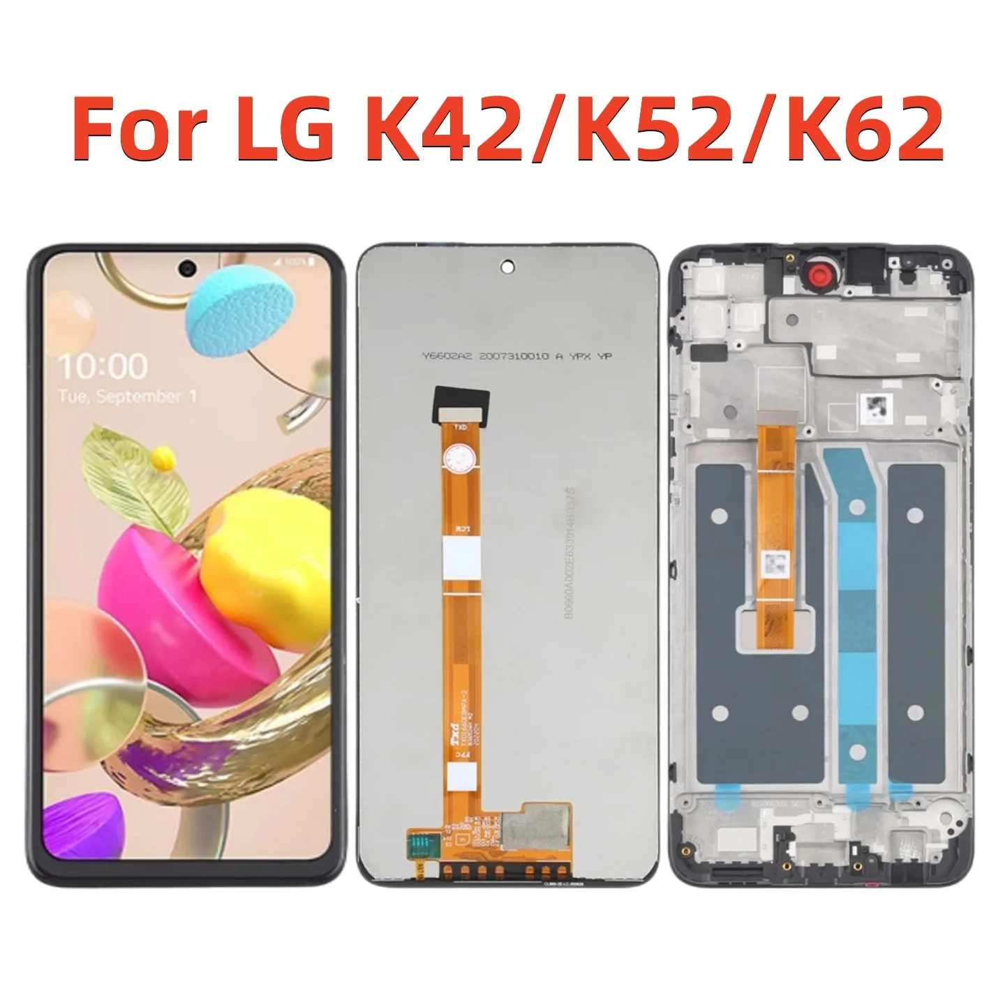 

Original 6.6" Display Replace For LG K42 LMK420 K52 LMK520 K62 LMK525 LCD Touch Screen Digitizer Assembly Parts