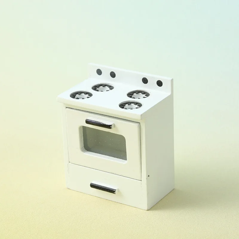 Kinder Rollenspiel Puppenhaus Mini-Möbel: Simulierter Gasherd, Puppenhauszubehör und Mini-Szenendekoration