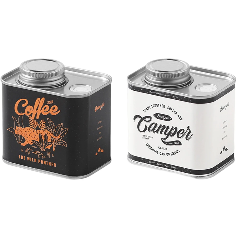 150g Airtight Coffee Container Portable Outdoor Camping Tin Box Freshness Preservation Kitchen Storage Organizer Friends Gifts