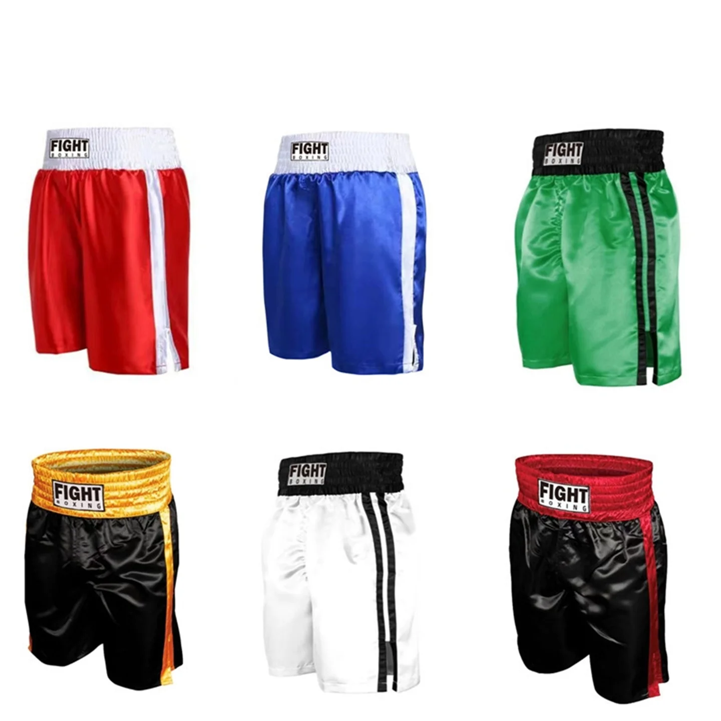 Boxing Shorts Long Multi Colored Optional Comprehensive Combat Boxing Pants Professional Sanda Men Clothing Training