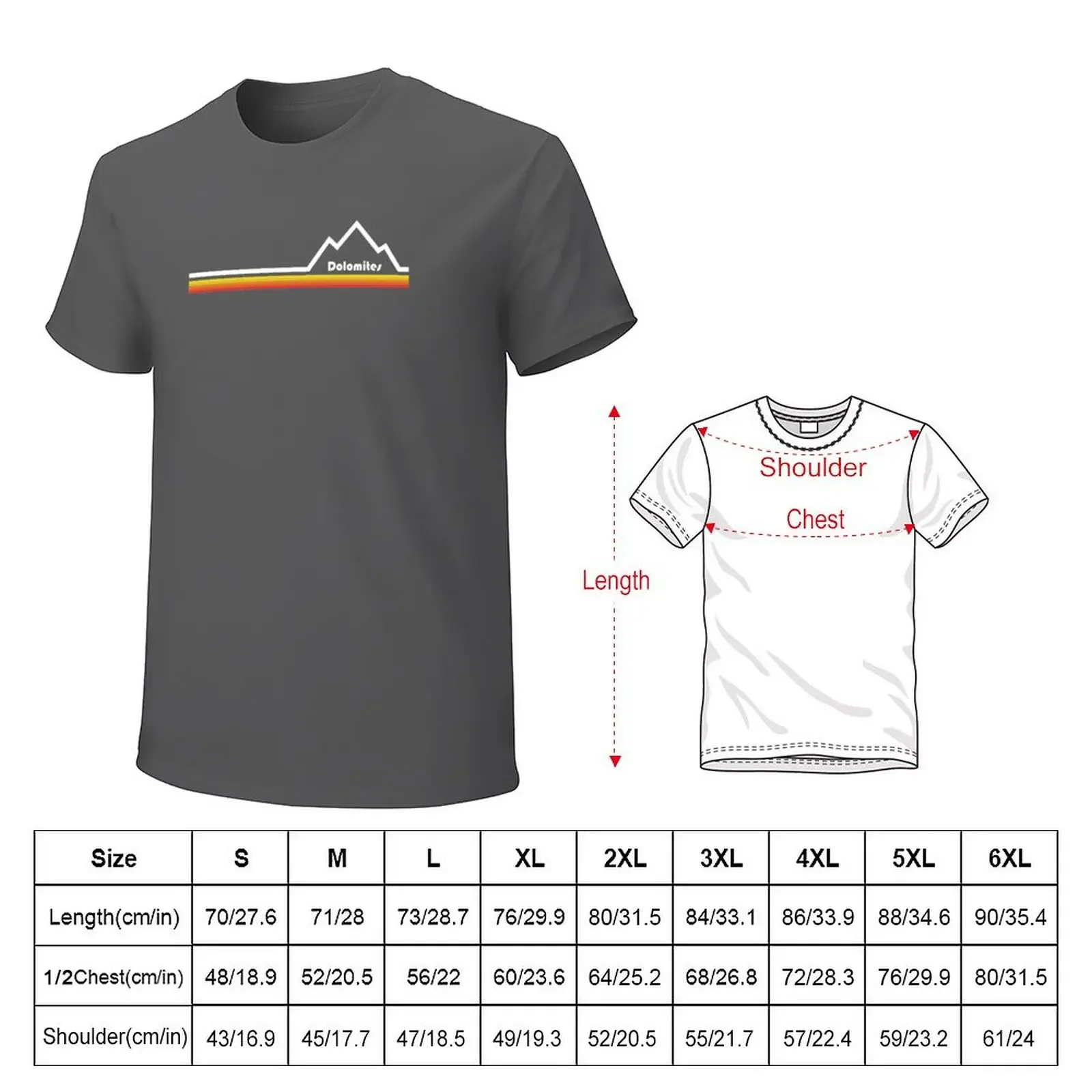 Dolomites, Italy T-Shirt quick-drying customizeds funny t shirts men