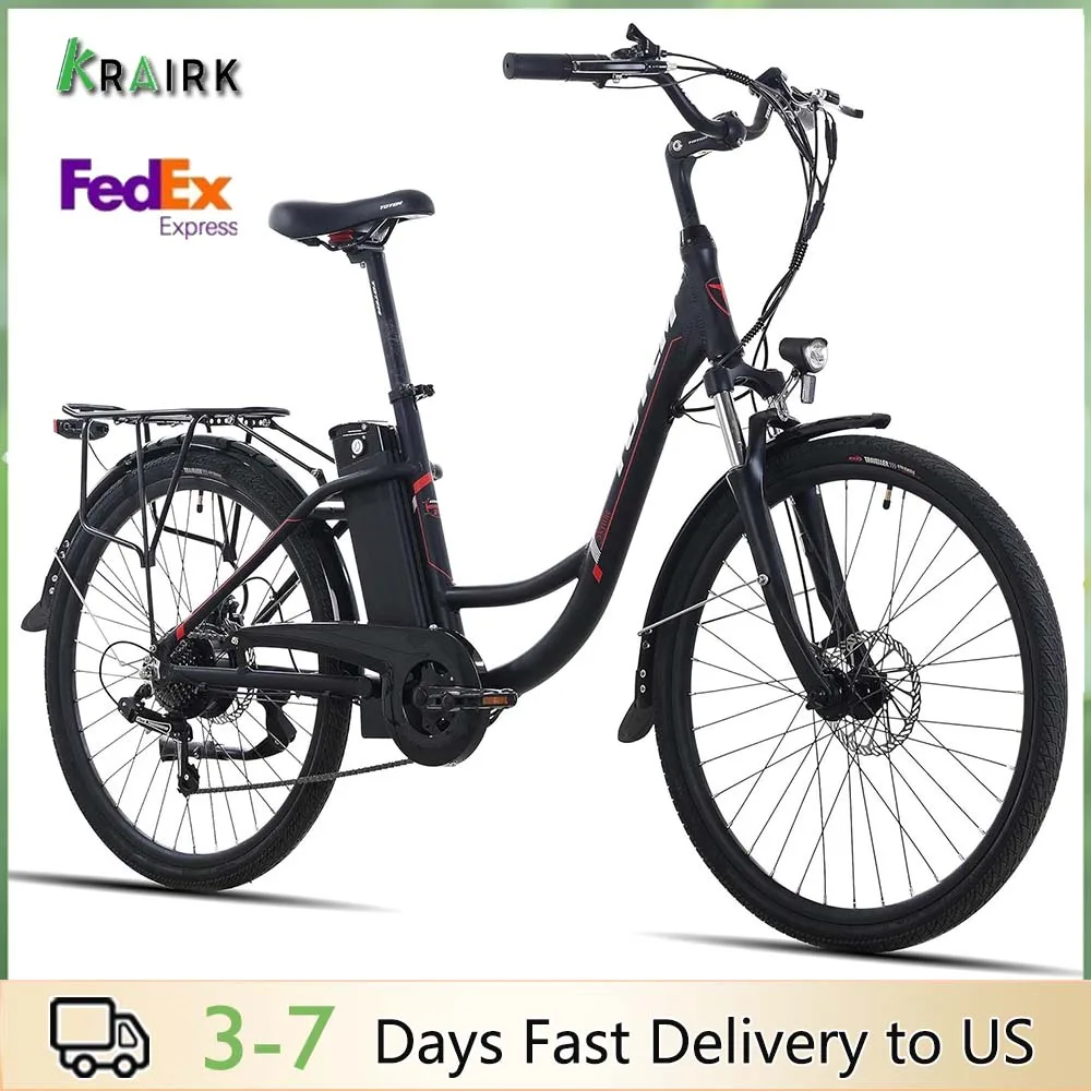 

Totem Skyline Electric Bike for Adults 350W Motor 36V 10.4Ah Battery Electric Cruiser Bike Shimano 7-Speed City Commuter Ebike