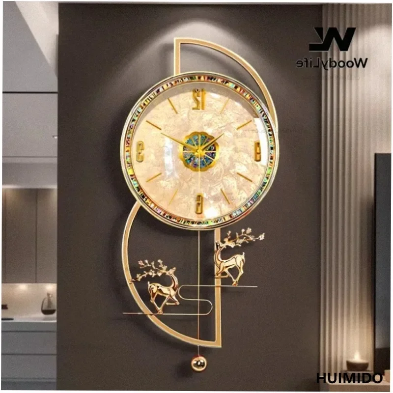 High End Creative Wall Clock Modern Elegant Luxury Design Room Decoration Wall Clock Home Decor Items Reloj De Pared Furniture