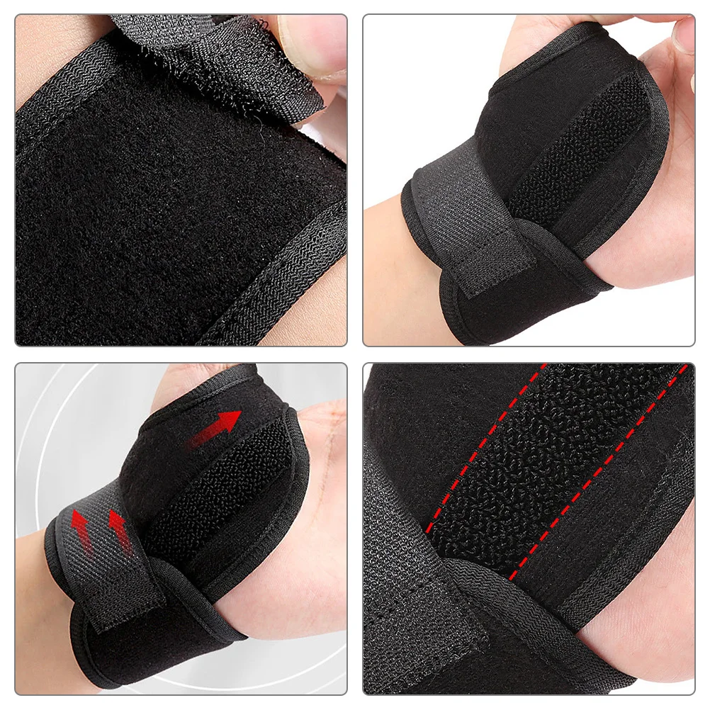 

2Pcs Breathable Wrist Support Adjustable Sports Brace Compression Protector Wrist Wrap for Weightlifting Workout Fitness