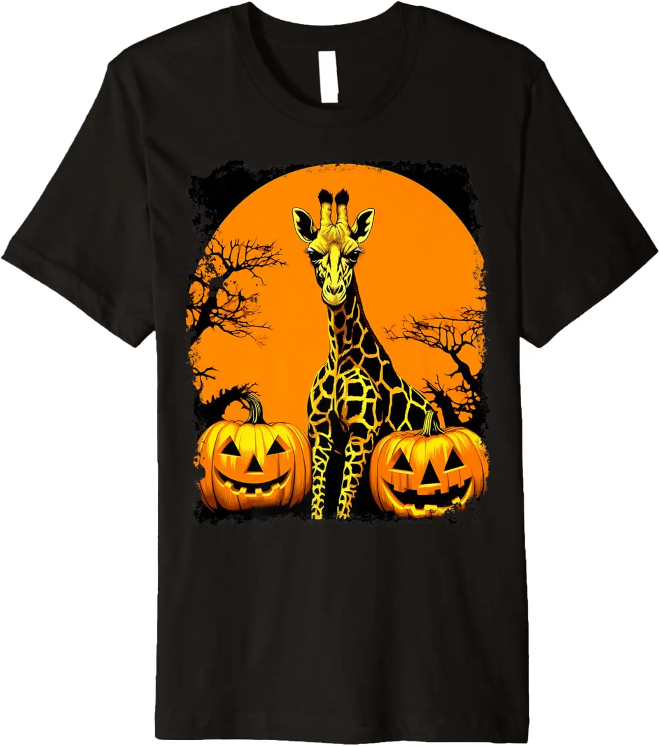 

New style for men and women-Happy Halloween Giraffe Premium T-Shirt