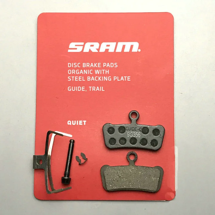 SRAM disc brake pads organic with steel backing plate   GUIDE TRAIL MTB & Road bicycle acesssories cycling