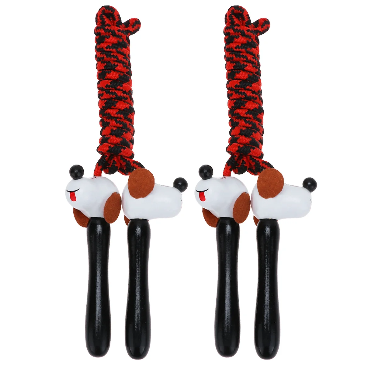 

2Pcs Kids Jump Ropes Wooden Handle Cartoon Design Adjustable Length Indoor Outdoor Exercise Jump Rope Workout Fitness Training