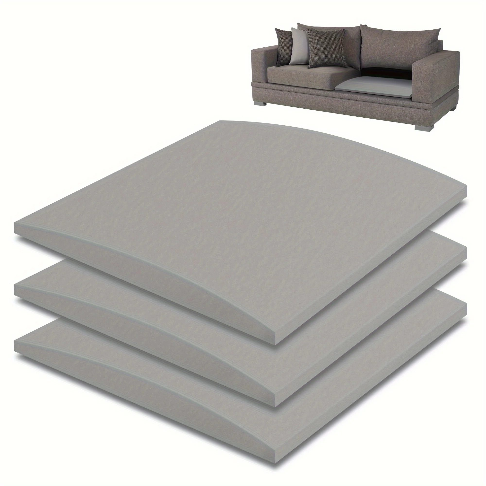 

3 Pcs 20" x 20" Foam Cushion Couch Cushion Support - Living Room Sofa Sag Support - High-Density Sag Repair Replacement for Sofa